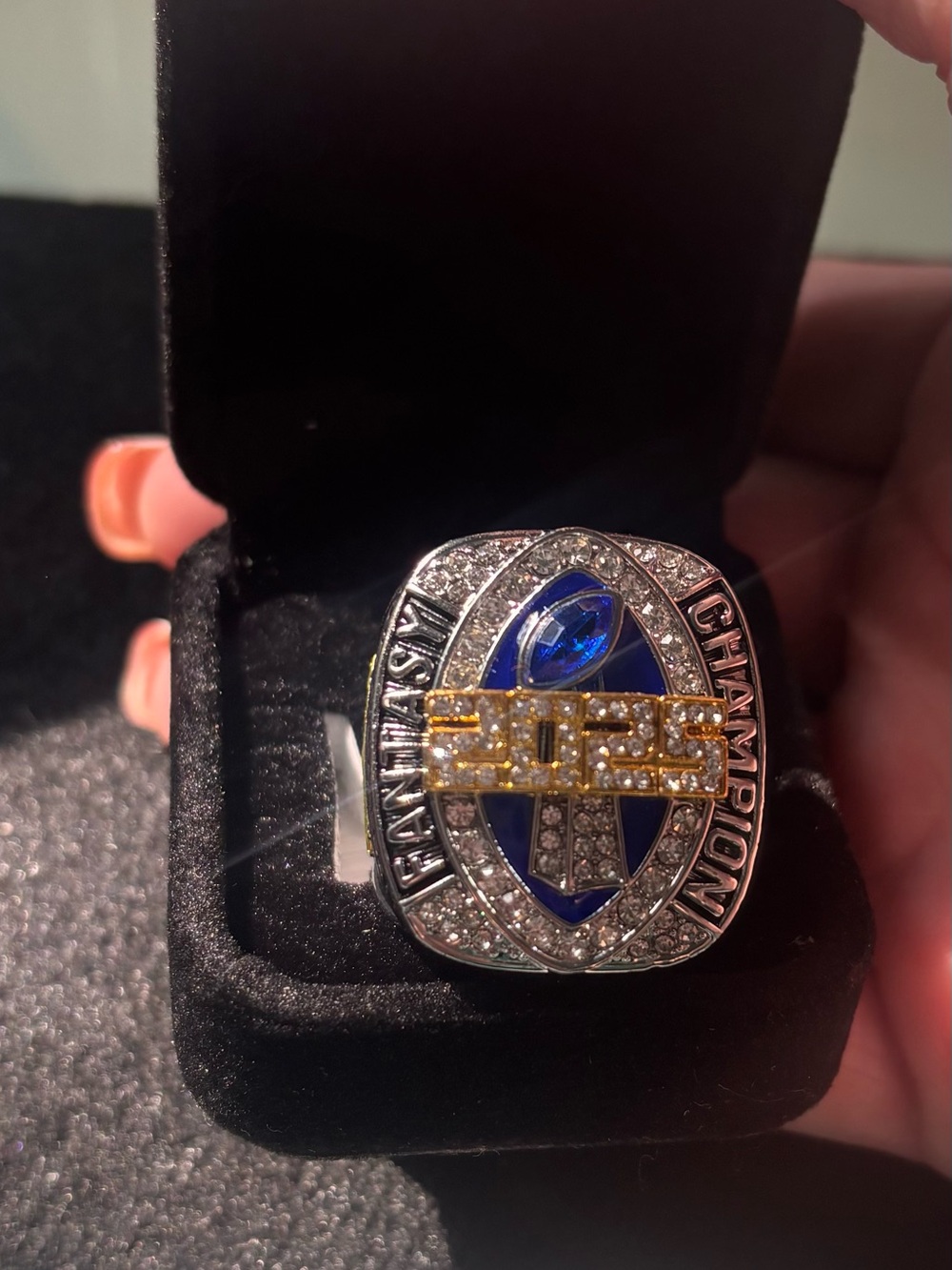 NWT Men's Fantasy Football League Championship Ring